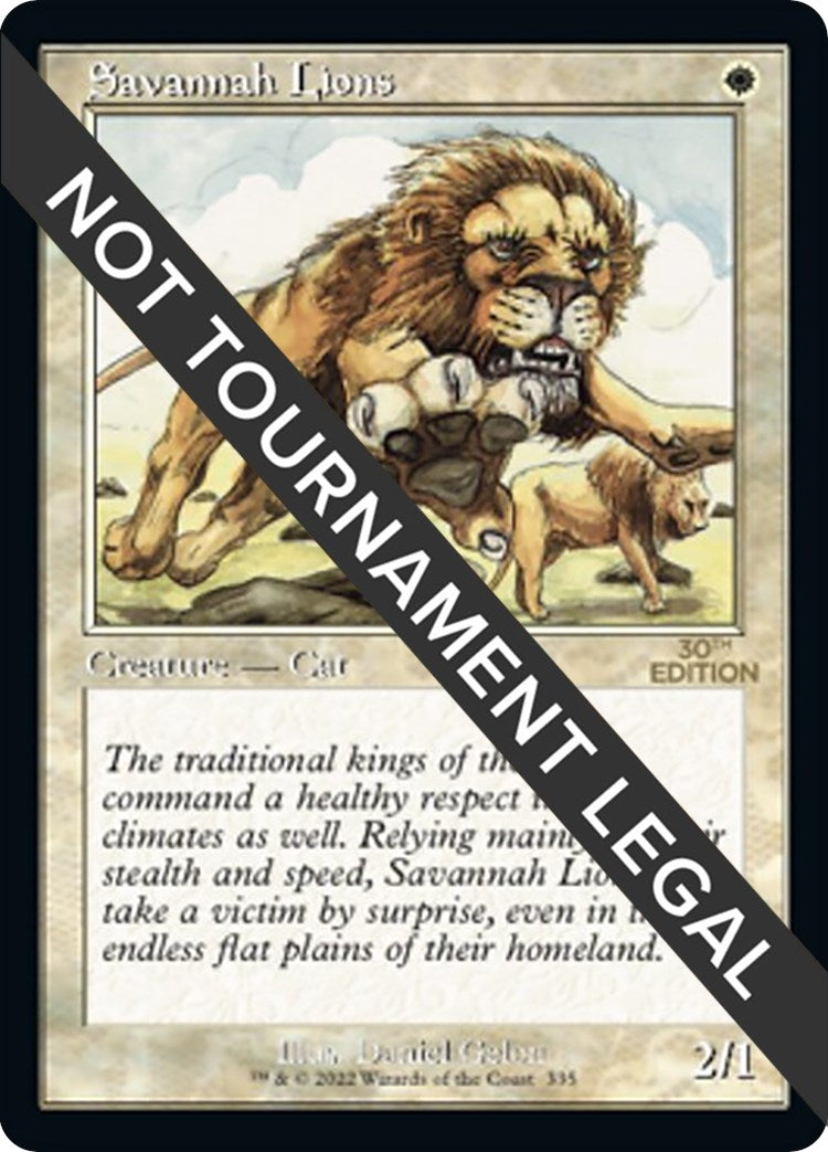 Image for Savannah Lions (Retro Frame) (335) [30th Anniversary Edition] - Magic: The Gathering