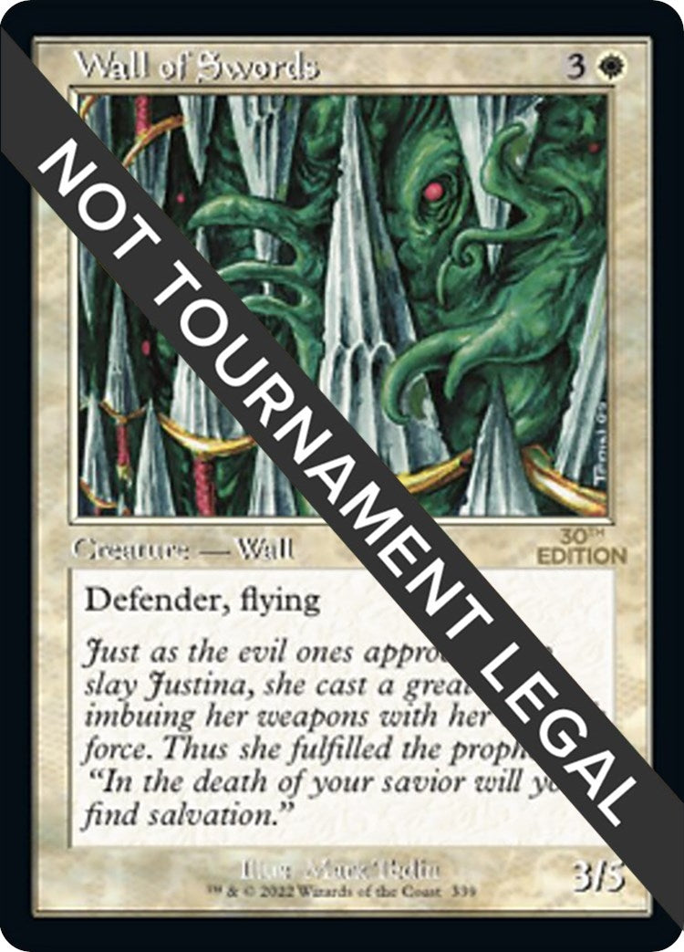 Image for Wall of Swords (Retro Frame) (339) [30th Anniversary Edition] - Magic: The Gathering