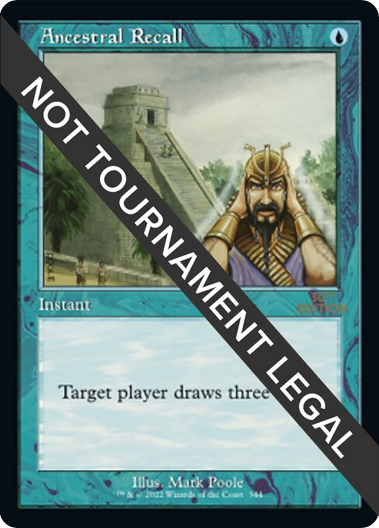 Image for Ancestral Recall (Retro Frame) (344) [30th Anniversary Edition] - Magic: The Gathering