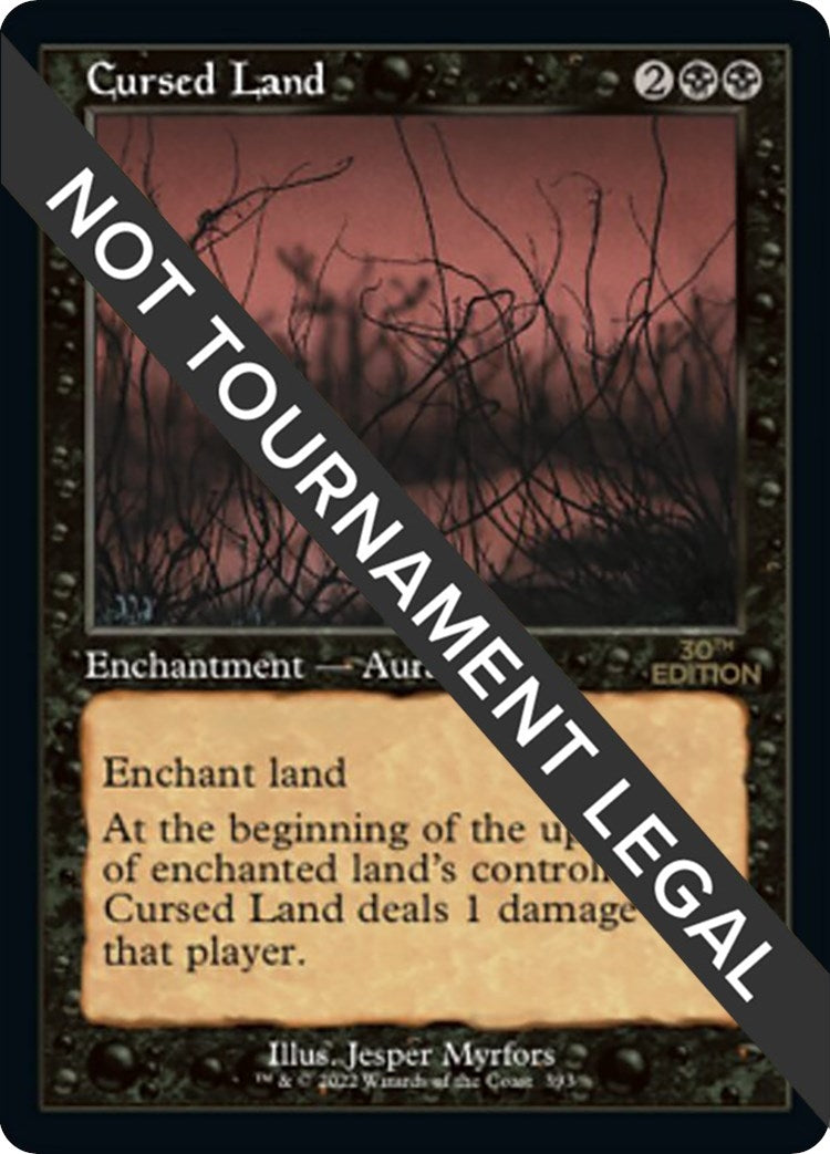 Image for Cursed Land (Retro Frame) (393) [30th Anniversary Edition] - Magic: The Gathering