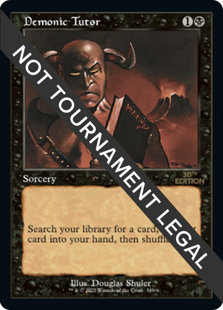 Image for Demonic Tutor (Retro Frame) (398) [30th Anniversary Edition] - Magic: The Gathering