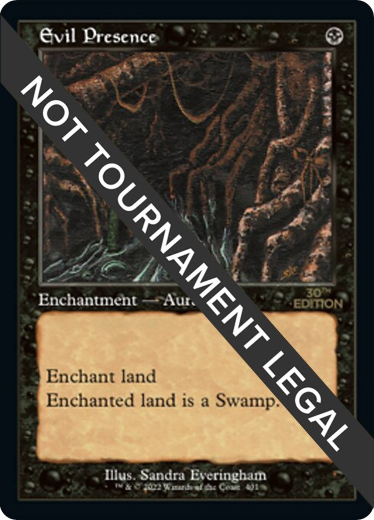 Image for Evil Presence (Retro Frame) (401) [30th Anniversary Edition] - Magic: The Gathering