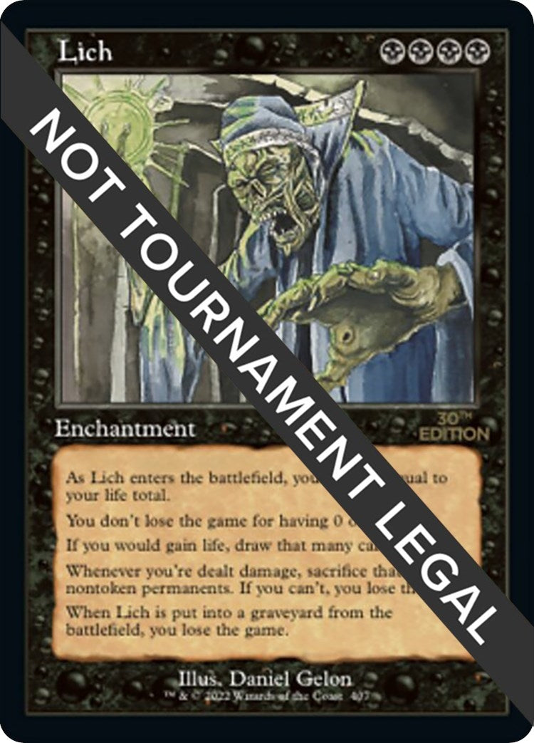 Image for Lich (Retro Frame) (407) [30th Anniversary Edition] - Magic: The Gathering