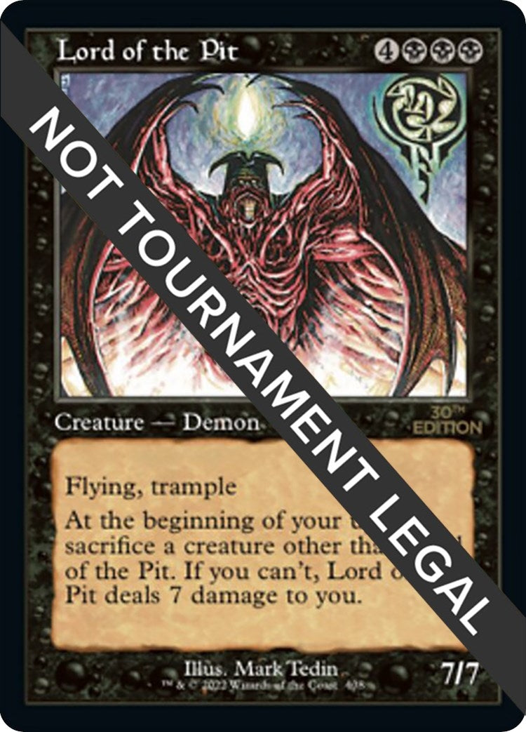 Image for Lord of the Pit (Retro Frame) (408) [30th Anniversary Edition] - Magic: The Gathering