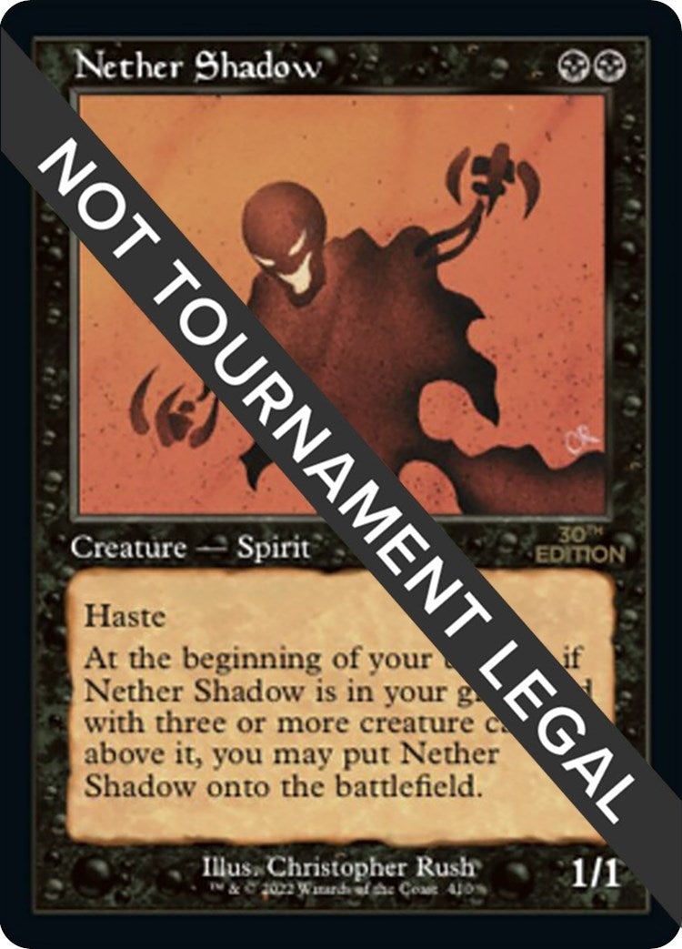 Image for Nether Shadow (Retro Frame) (410) [30th Anniversary Edition] - Magic: The Gathering
