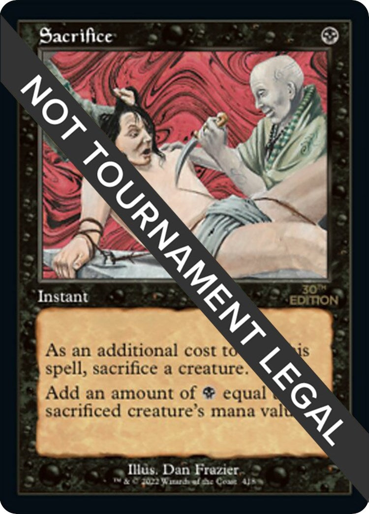 Image for Sacrifice (Retro Frame) (418) [30th Anniversary Edition] - Magic: The Gathering