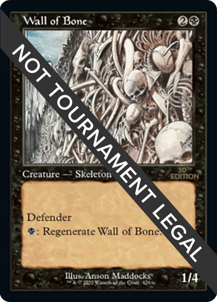 Image for Wall of Bone (Retro Frame) (426) [30th Anniversary Edition] - Magic: The Gathering