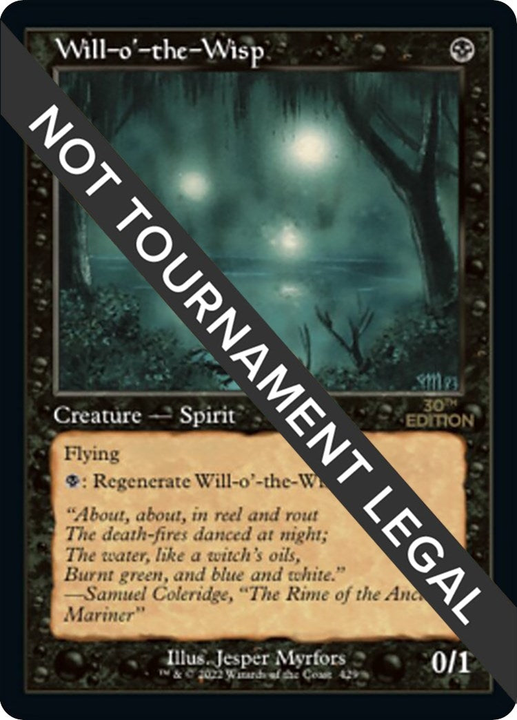 Image for Will-o'-the-Wisp (Retro Frame) (429) [30th Anniversary Edition] - Magic: The Gathering