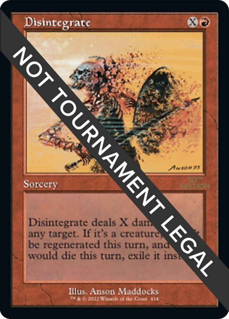 Image for Disintegrate (Retro Frame) (434) [30th Anniversary Edition] - Magic: The Gathering
