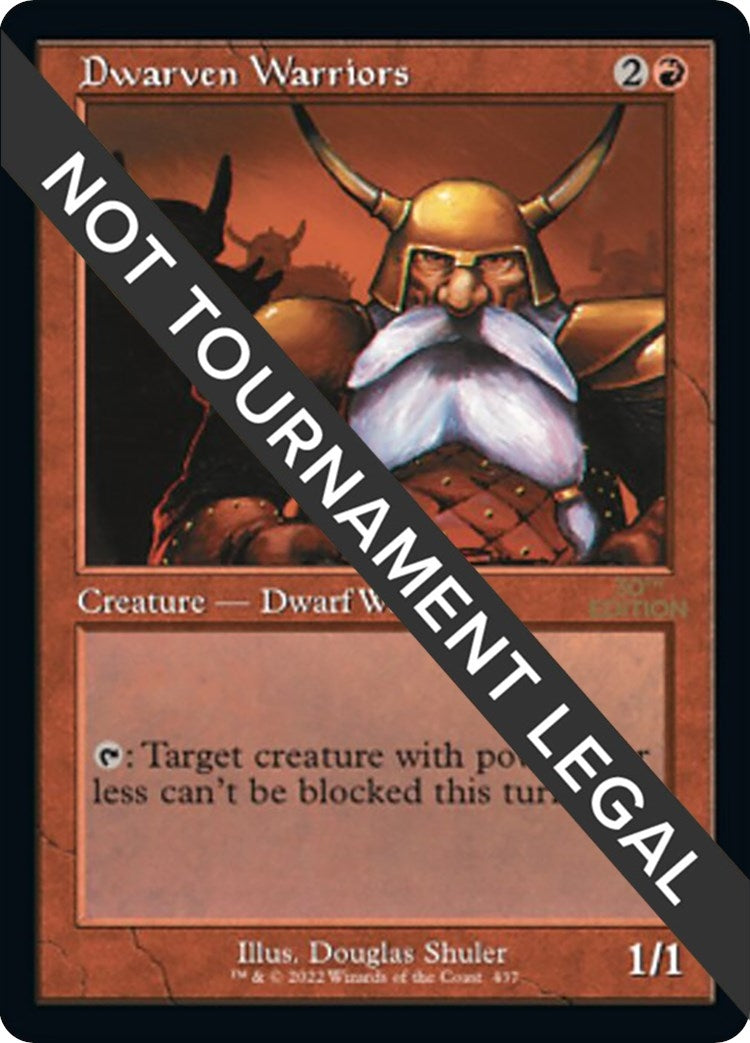 Image for Dwarven Warriors (Retro Frame) (437) [30th Anniversary Edition] - Magic: The Gathering
