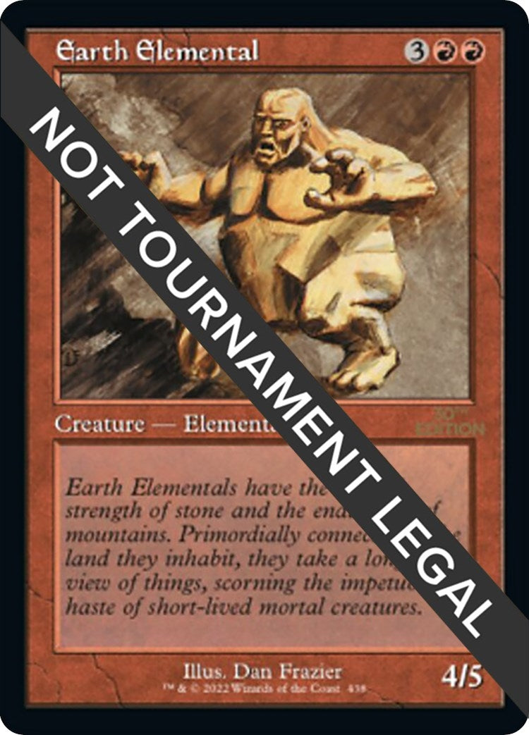 Image for Earth Elemental (Retro Frame) (438) [30th Anniversary Edition] - Magic: The Gathering