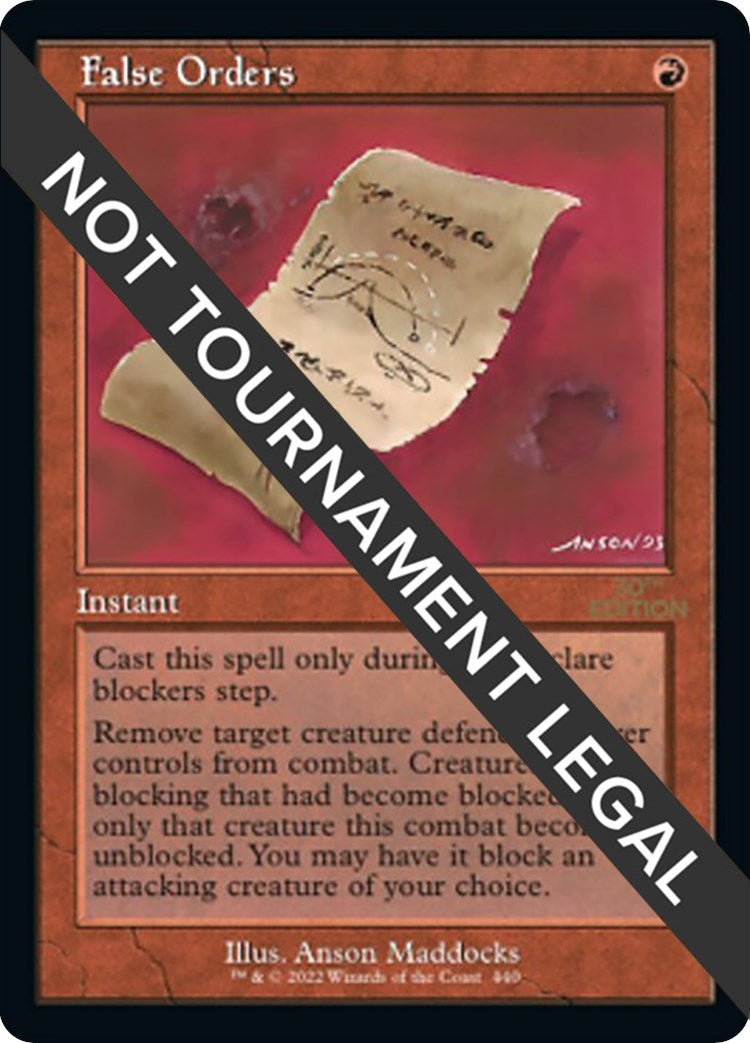 Image for False Orders (Retro Frame) (440) [30th Anniversary Edition] - Magic: The Gathering