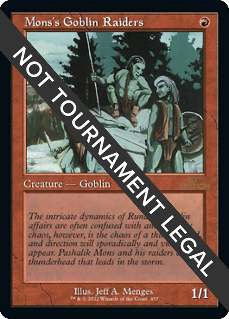 Image for Mons's Goblin Raiders (Retro Frame) (457) [30th Anniversary Edition] - Magic: The Gathering