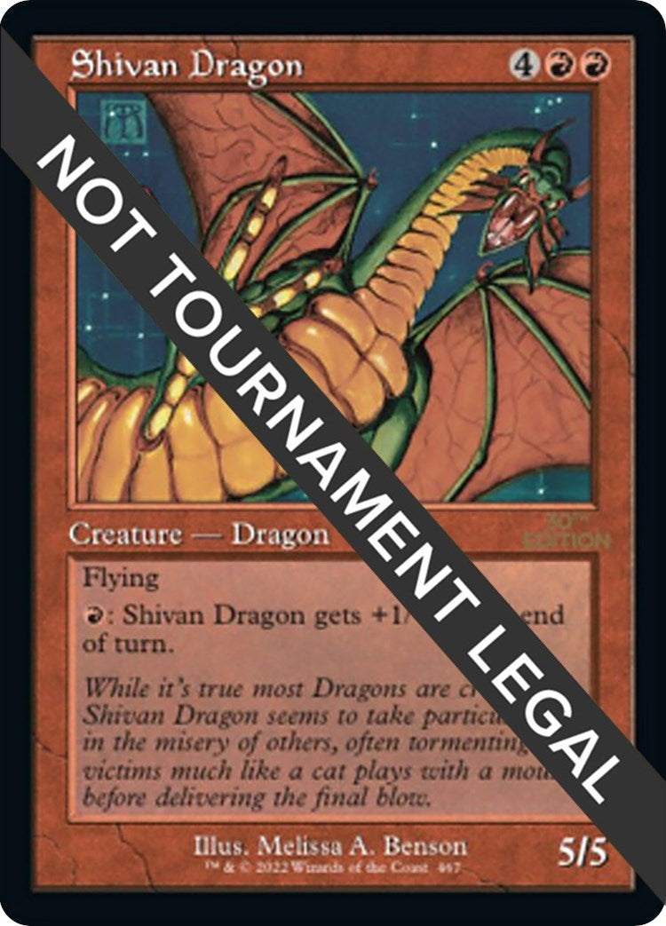 Image for Shivan Dragon (Retro Frame) (467) [30th Anniversary Edition] - Magic: The Gathering