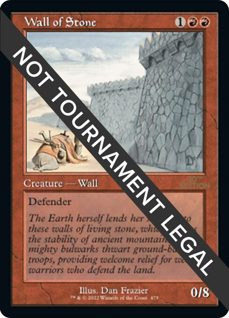 Image for Wall of Stone (Retro Frame) (475) [30th Anniversary Edition] - Magic: The Gathering