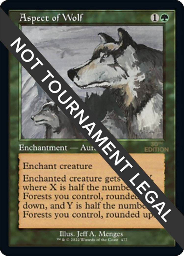 Image for Aspect of Wolf (Retro Frame) (477) [30th Anniversary Edition] - Magic: The Gathering