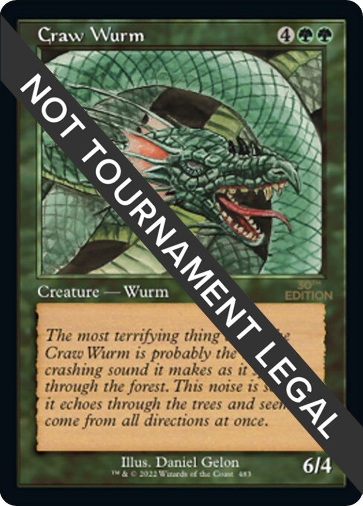 Image for Craw Wurm (Retro Frame) (483) [30th Anniversary Edition] - Magic: The Gathering