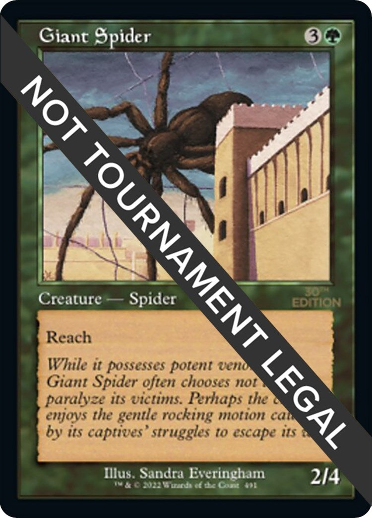 Image for Giant Spider (Retro Frame) (491) [30th Anniversary Edition] - Magic: The Gathering