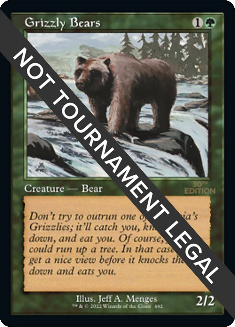 Image for Grizzly Bears (Retro Frame) (492) [30th Anniversary Edition] - Magic: The Gathering