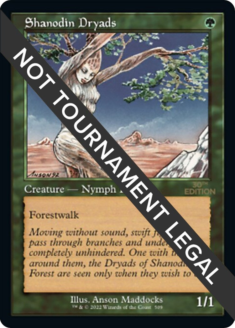 Image for Shanodin Dryads (Retro Frame) (509) [30th Anniversary Edition] - Magic: The Gathering