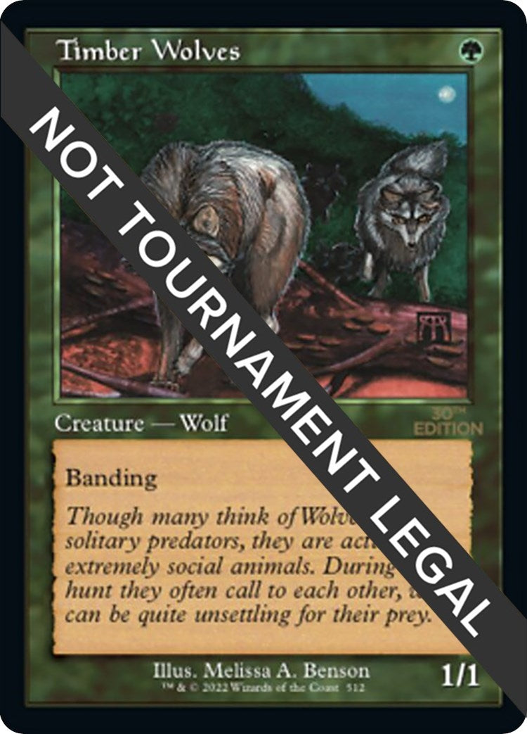 Image for Timber Wolves (Retro Frame) (512) [30th Anniversary Edition] - Magic: The Gathering