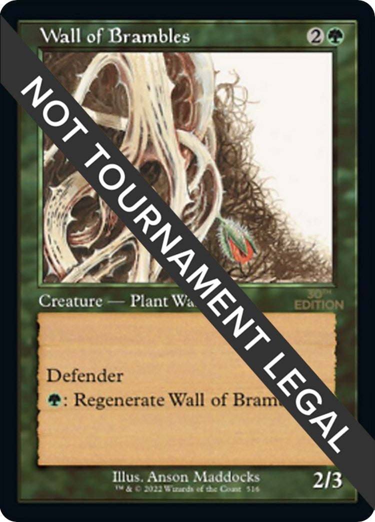 Image for Wall of Brambles (Retro Frame) (516) [30th Anniversary Edition] - Magic: The Gathering