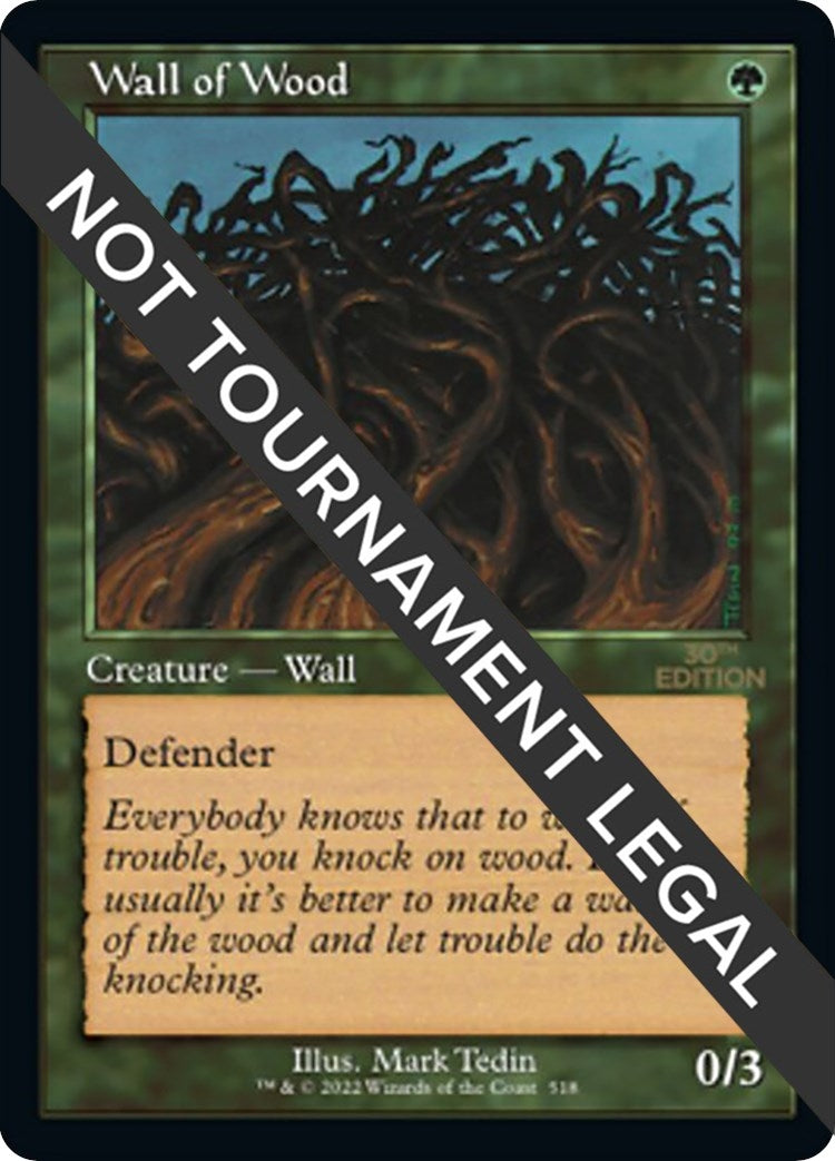 Image for Wall of Wood (Retro Frame) (518) [30th Anniversary Edition] - Magic: The Gathering
