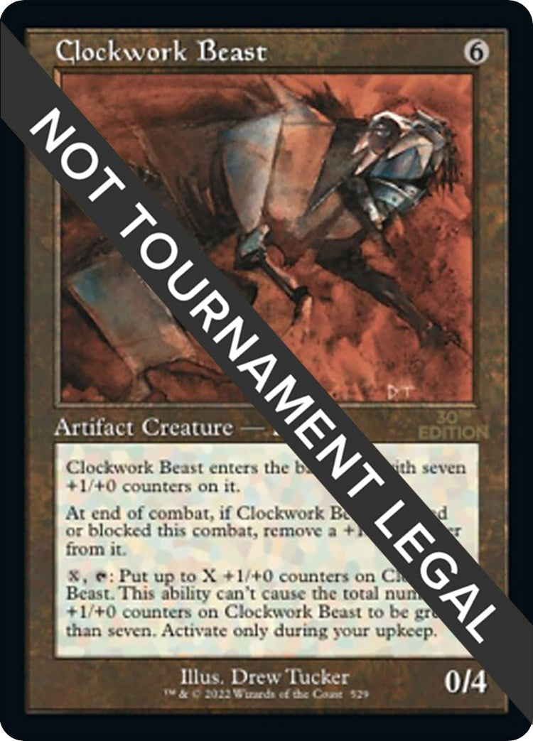 Image for Clockwork Beast (Retro Frame) (529) [30th Anniversary Edition] - Magic: The Gathering