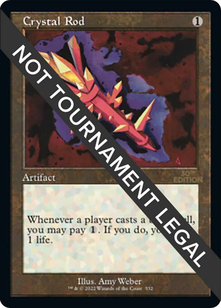 Image for Crystal Rod (Retro Frame) (532) [30th Anniversary Edition] - Magic: The Gathering