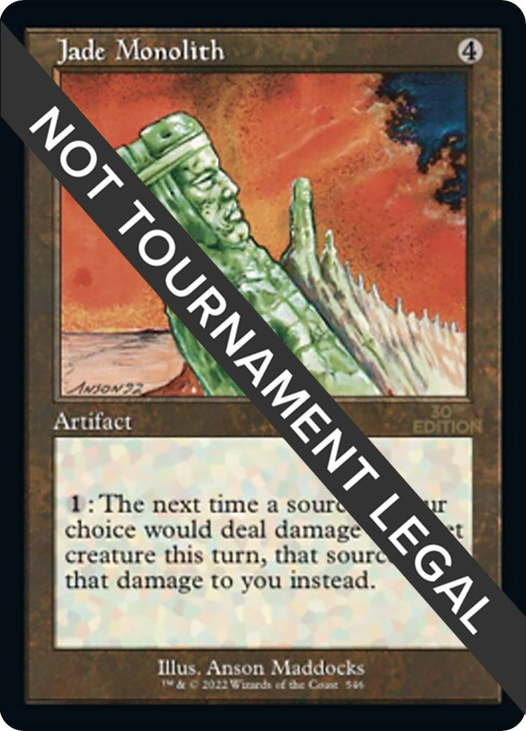 Image for Jade Monolith (Retro Frame) (546) [30th Anniversary Edition] - Magic: The Gathering