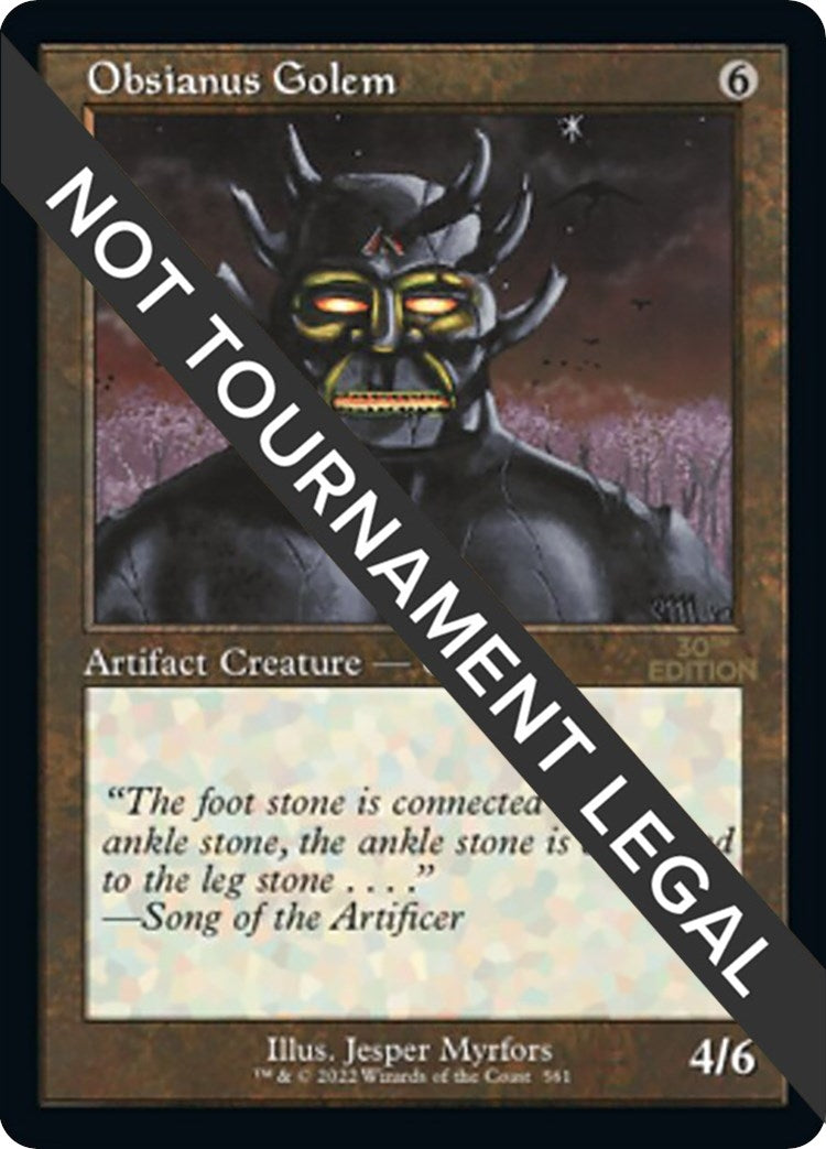 Image for Obsianus Golem (Retro Frame) (561) [30th Anniversary Edition] - Magic: The Gathering