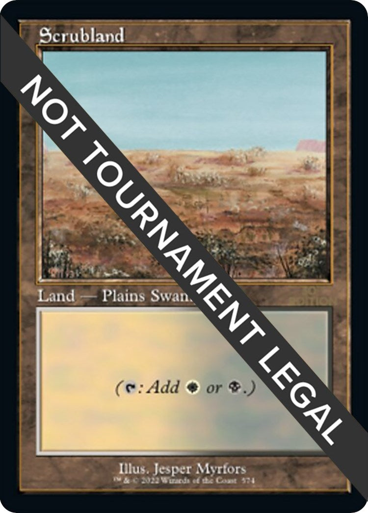Image for Scrubland (Retro Frame) (574) [30th Anniversary Edition] - Magic: The Gathering