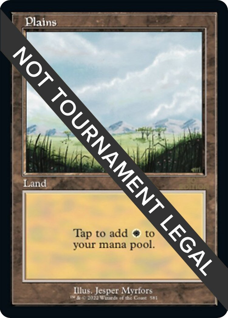 Image for Plains (581) (Retro Frame) (581) [30th Anniversary Edition] - Magic: The Gathering