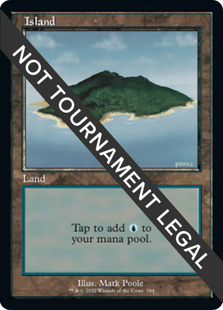 Image for Island (584) (Retro Frame) (584) [30th Anniversary Edition] - Magic: The Gathering