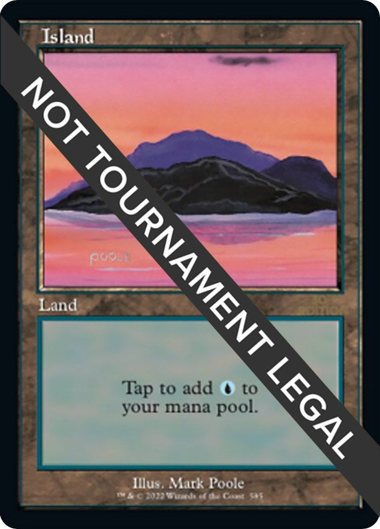Image for Island (585) (Retro Frame) (585) [30th Anniversary Edition] - Magic: The Gathering
