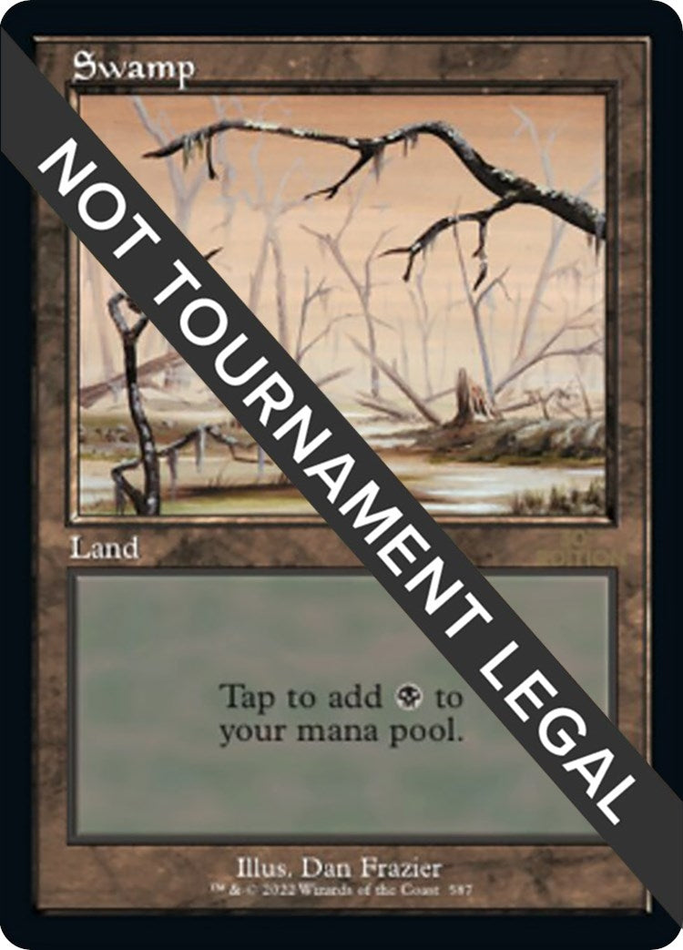 Image for Swamp (587) (Retro Frame) (587) [30th Anniversary Edition] - Magic: The Gathering