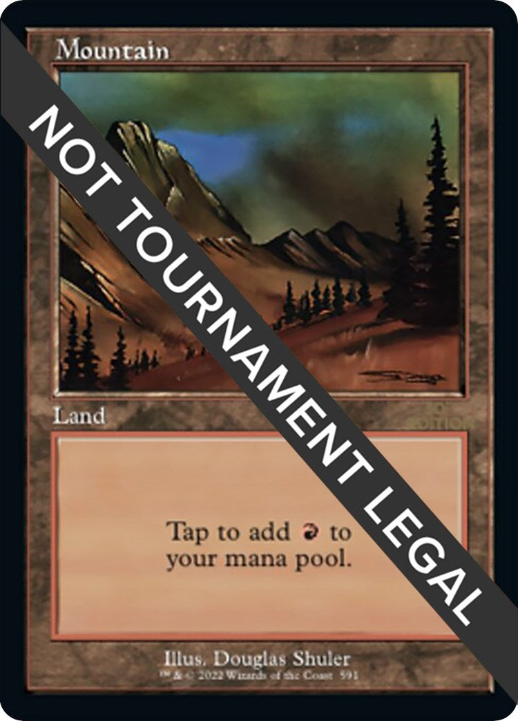 Image for Mountain (591) (Retro Frame) (591) [30th Anniversary Edition] - Magic: The Gathering