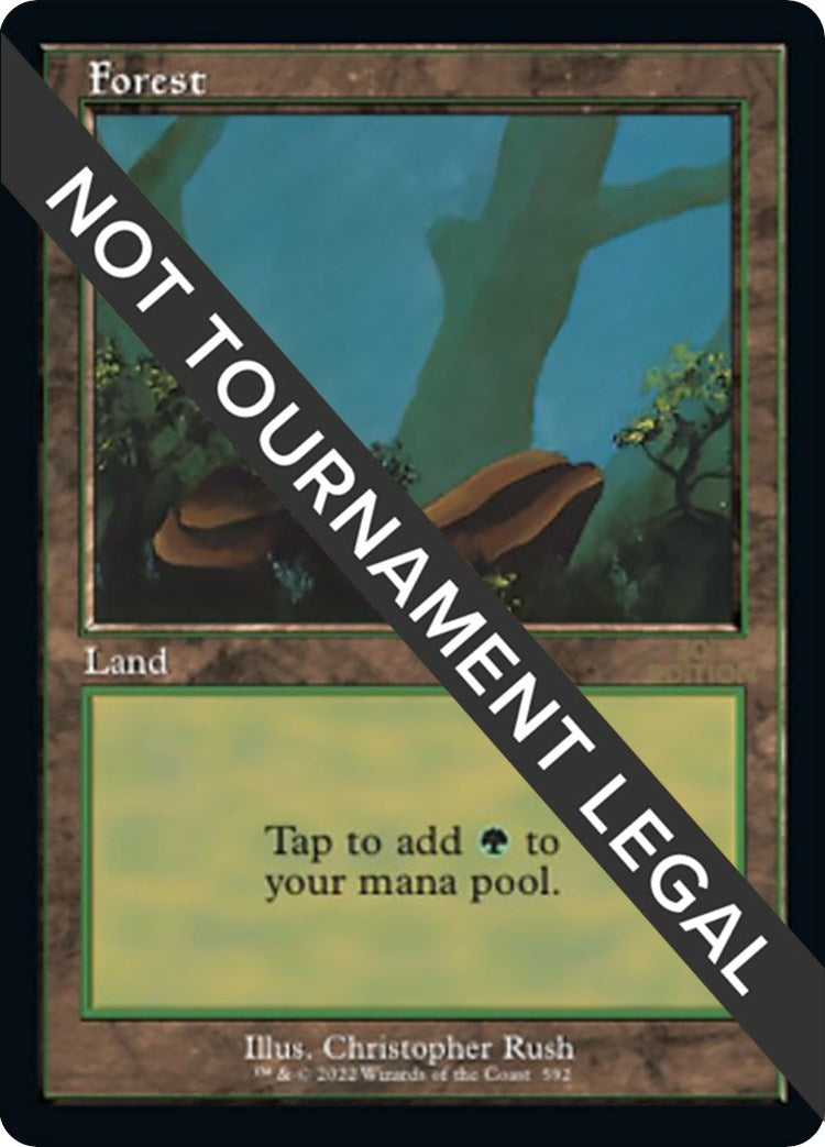 Image for Forest (592) (Retro Frame) (592) [30th Anniversary Edition] - Magic: The Gathering