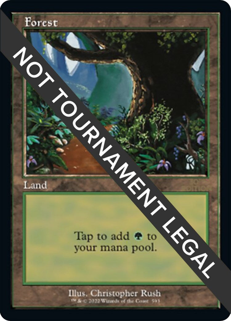 Image for Forest (593) (Retro Frame) (593) [30th Anniversary Edition] - Magic: The Gathering