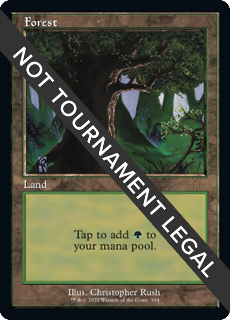 Image for Forest (594) (Retro Frame) (594) [30th Anniversary Edition] - Magic: The Gathering