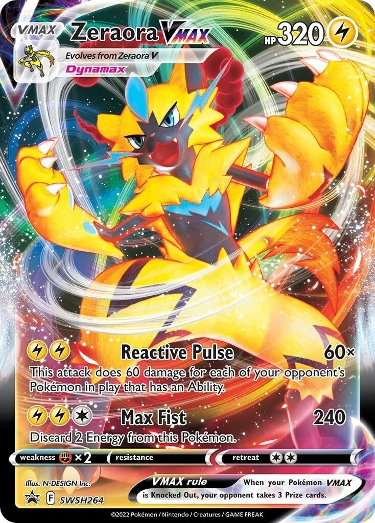 Image for Zeraora VMAX - SWSH264 (SWSH264) [SWSH: Sword & Shield Promo Cards] - Pokemon