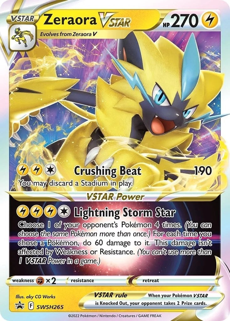 Image for Zeraora VSTAR - SWSH265 (SWSH265) [SWSH: Sword & Shield Promo Cards] - Pokemon