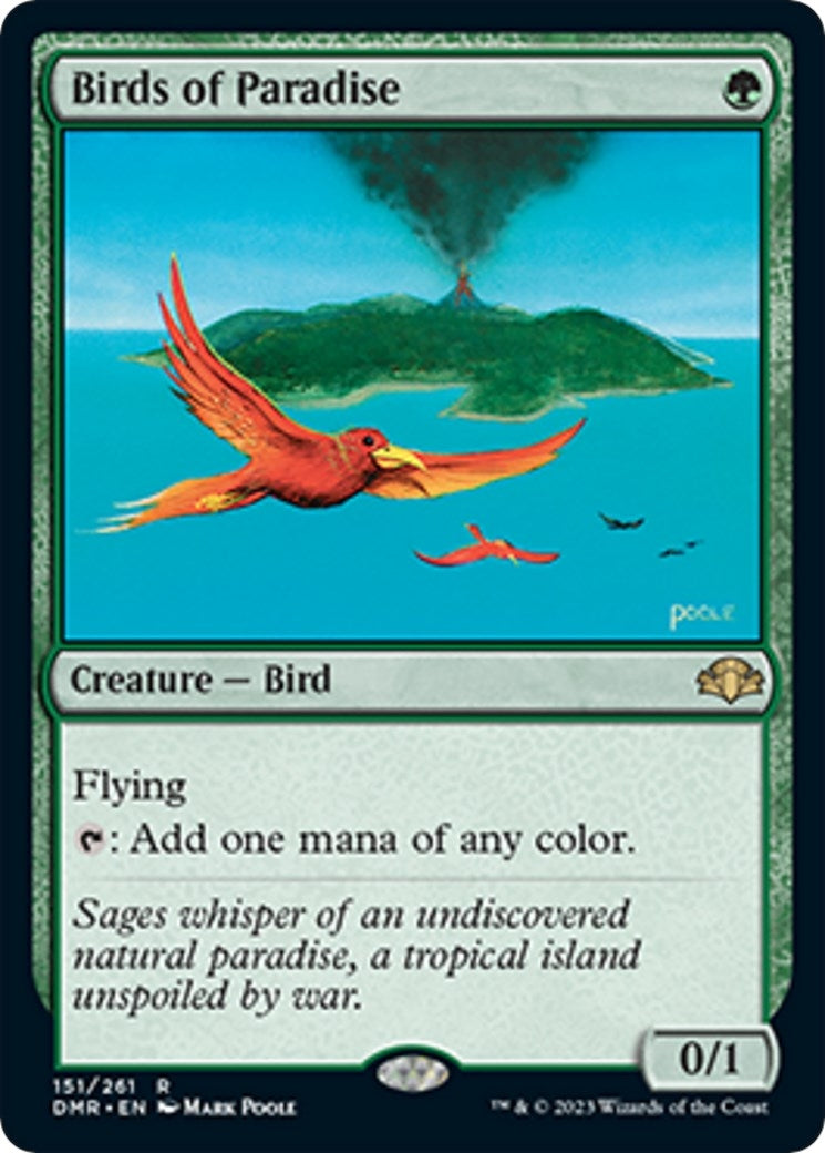 Image for Birds of Paradise (151) [Dominaria Remastered] - Magic: The Gathering