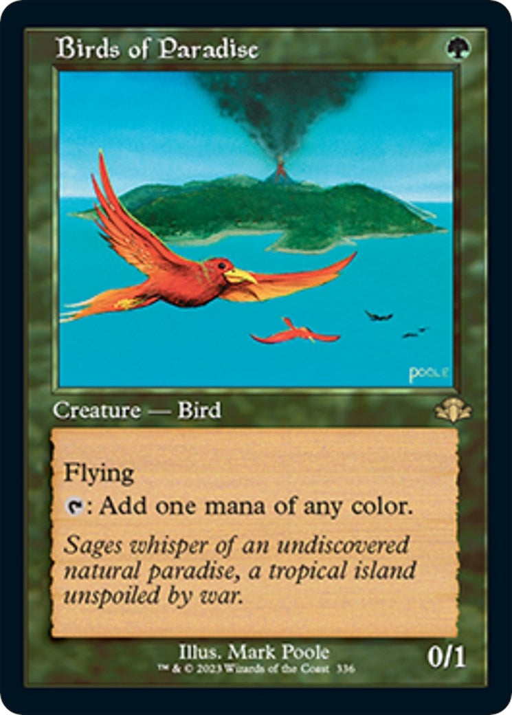 Image for Birds of Paradise (Retro Frame) (336) [Dominaria Remastered] - Magic: The Gathering