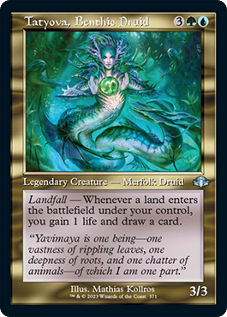 Image for Tatyova, Benthic Druid (Retro Frame) (371) [Dominaria Remastered] - Magic: The Gathering