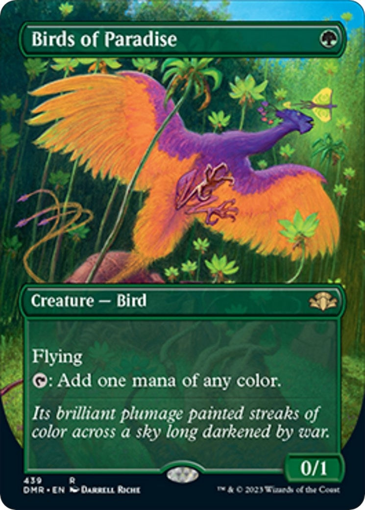 Image for Birds of Paradise (Borderless) (439) [Dominaria Remastered] - Magic: The Gathering