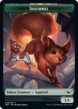 Image for Squirrel // Food (011) Double-sided Token [Unfinity] - Magic: The Gathering
