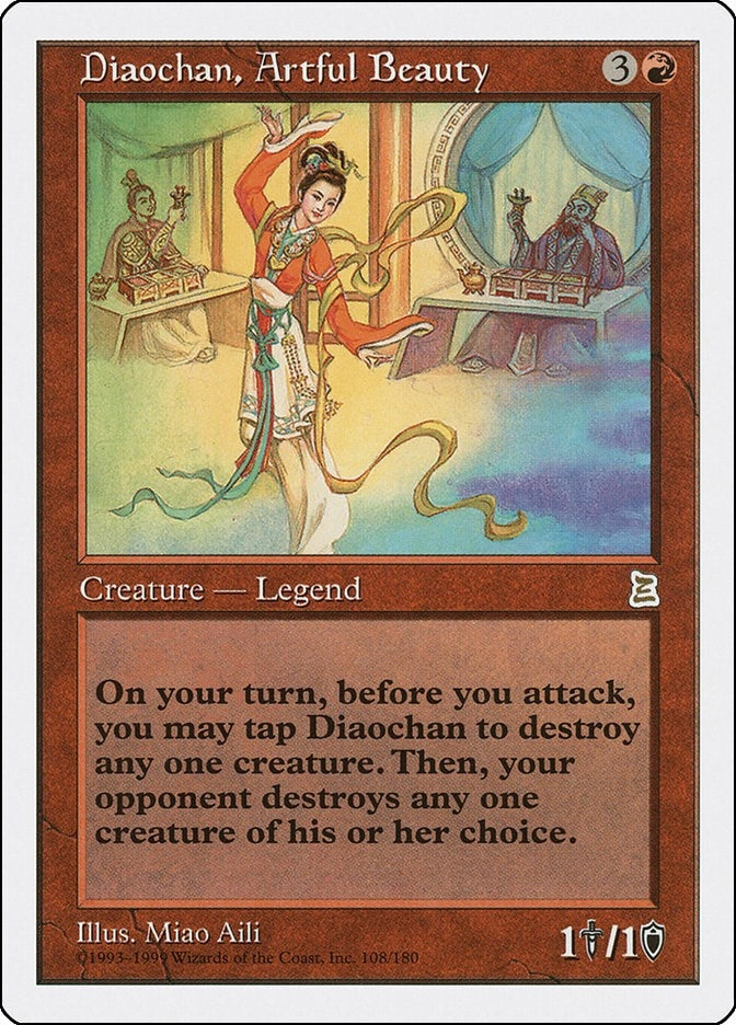 Image for Diaochan, Artful Beauty (108) [Portal Three Kingdoms] - Magic: The Gathering