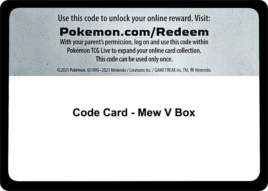 Image for Code Card - Mew V Box [Miscellaneous Cards & Products] - Pokemon