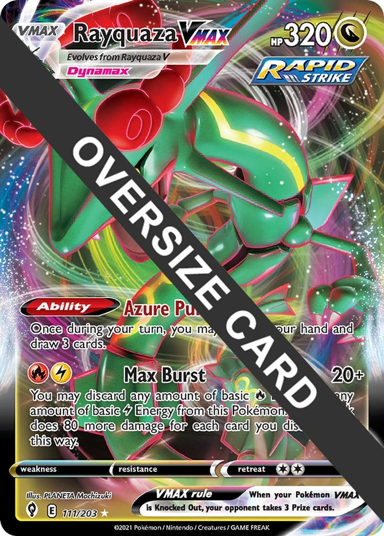 Image for Rayquaza VMAX (111/203) [Jumbo Cards] - Pokemon